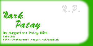 mark patay business card